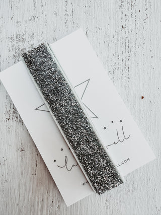 Silver / Gold glitter tie bracelets