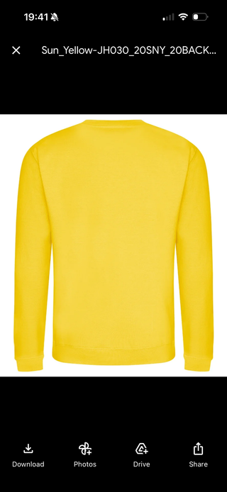 Sunshine yellow sweatshirt *relaxed style*