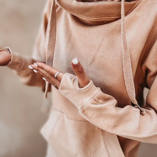 COLLEGE tan Hoody