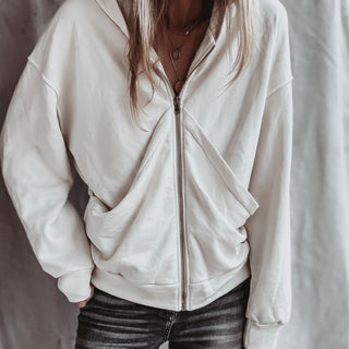 Slouchy Cream hoody  *NEW*