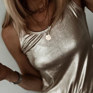 Gold champagne Amalfi tank top *NEW*