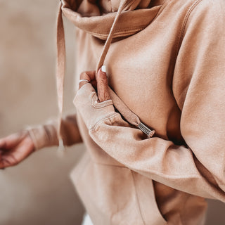 COLLEGE tan Hoody