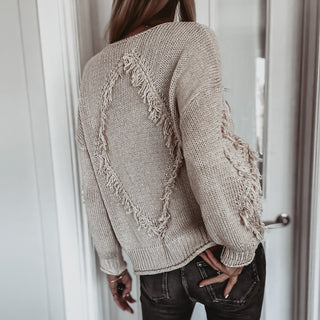 Cream Davina tassel knit  *NEW*