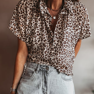 Lina Leopard blouse