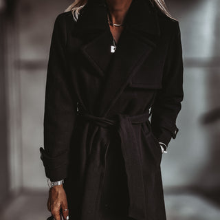 Lucy BLACK long winter coat *NEW*