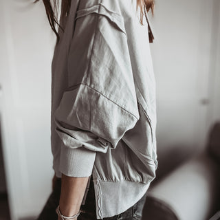 LIGHT GREY Perugia super slouchy sweatshirt *NEW*