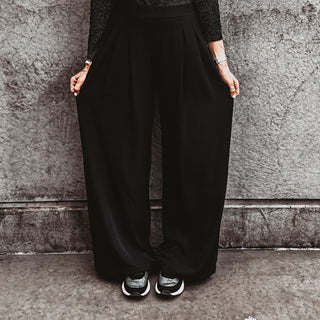 BLACK Amy palazzo pants