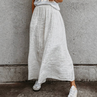 Loire linen CREAM skirt