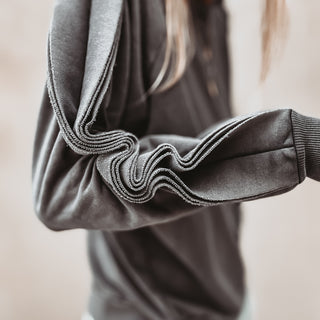 Vintage grey ruffle sleeve sweatshirt *NEW*