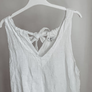 Libby white linen jumpsuit *NEW*
