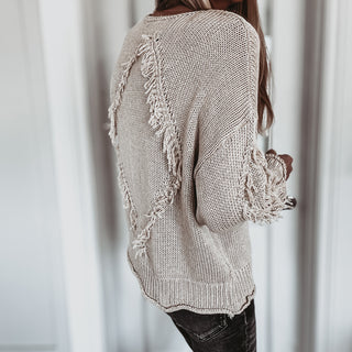 Cream Davina tassel knit  *NEW*