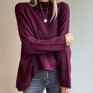 Milano BURGUNDY high neck jumper *NEW*