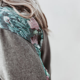 Khaki floral bomber blazer *NEW*