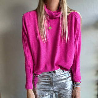 Neon pink Cuba roll neck jumper *NEW*