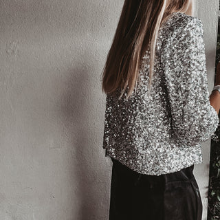 Rio Silver Sequin bolero jacket