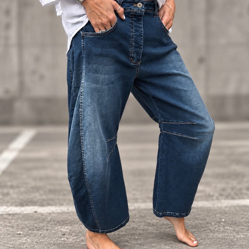 Dark denim Barcelona barrel jeans *NEW*