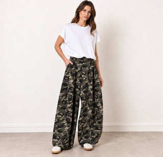 Camo denim barrel joggers *NEW*