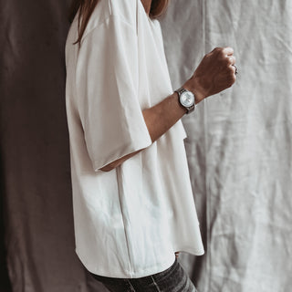 Slouchy Cream sweat tee  *NEW*