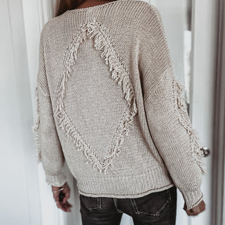 Cream Davina tassel knit  *NEW*