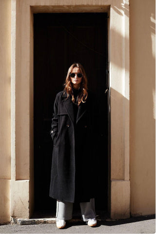Lucy BLACK long winter coat *NEW*