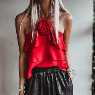 Parisian Rose Top RED