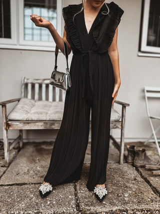 Nottinghill BLACK pleated jumpsuit *NEW*