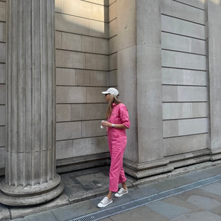 Pink denim boiler suit *NEW*