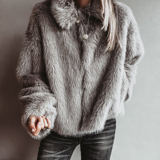 Faux fur GREY jacket *NEW*