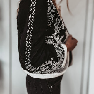 Mandarin MONOCHROME Eden quilted jacket *NEW*