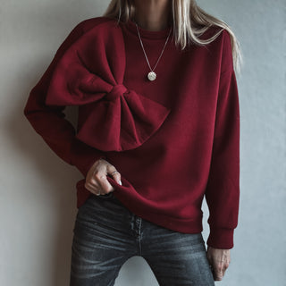 Burgundy Bow sweatshirt *NEW*