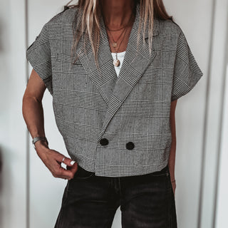 Madi Monochrome Check gilet *NEW*