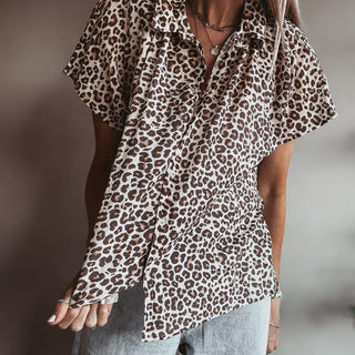 Lina Leopard blouse