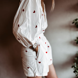 Heart Vintage white playsuit *NEW*