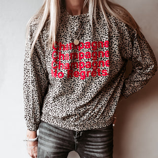 CHAMPAGNE NO REGRETS long sleeve top  *NEW*
