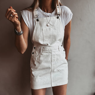 Dallas denim dungaree dress *NEW*