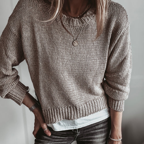 100% cotton BEIGE Wolfie knit *NEW*