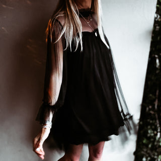 Black babydoll organza dress  *NEW*