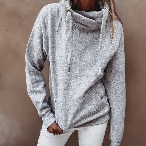 Light heather crossover grey college hoody *NEW*