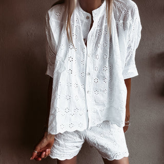 Pompani Broderie floaty Blouse *NEW*