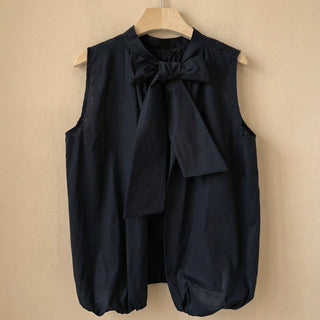 Bella Black blouse with bow on back *NEW*