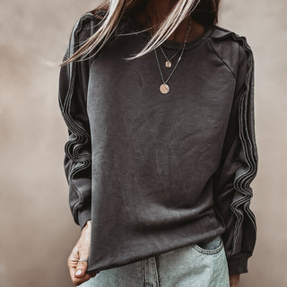 Vintage grey ruffle sleeve sweatshirt *NEW*