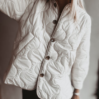 Cream Callie quilted jacket *NEW*