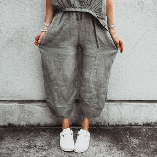 KHAKI Lima linen pants