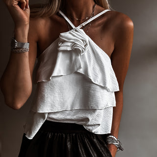 Parisian Rose Top WHITE