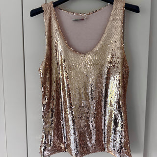 Suzi GOLD sequin top *NEW*