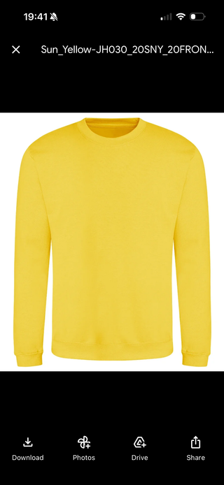Sunshine yellow sweatshirt *relaxed style*