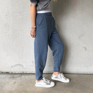 Denim blue college joggers *NEW*