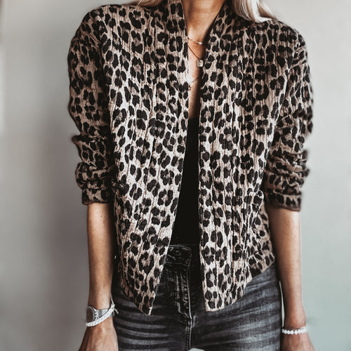 Leopard quilted jacket  *NEW*