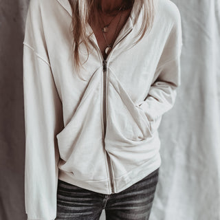 Slouchy Cream hoody  *NEW*