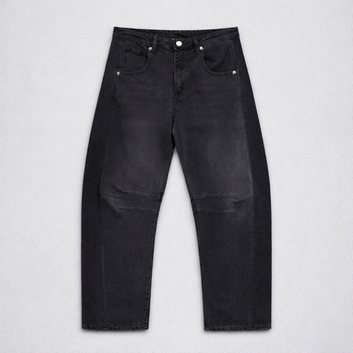 Bilbao washed dark grey barrel jeans *NEW*